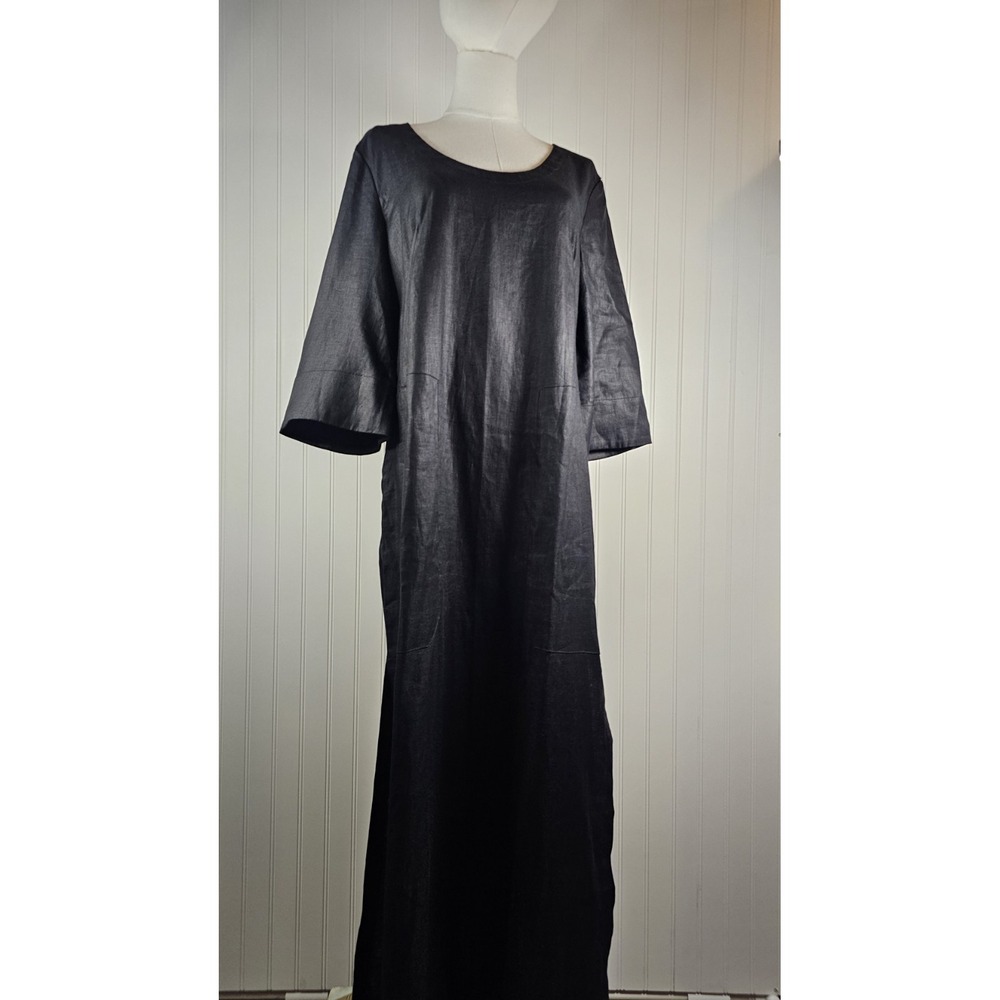 Banana Republic Linen Scoop Neck Maxi Dress Women's S NWT Lagenlook